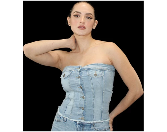 jean corset top